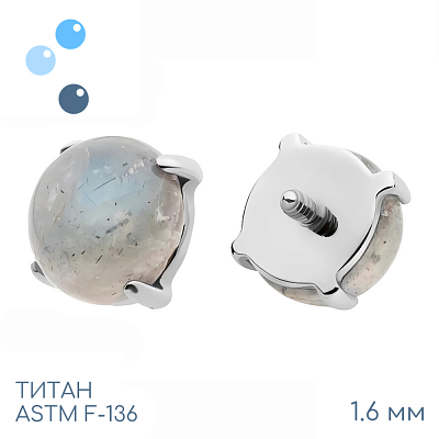Накрутка Hemi Labradorite 1.6 мм